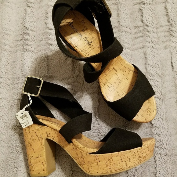 american eagle cork sandals